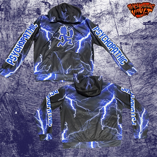 Lightning Hatchetman All Over Print Embroidered Hoodie