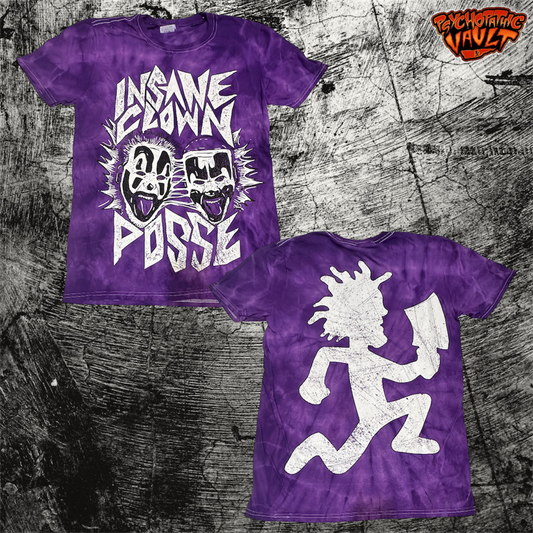 Purple Tie Dye Melting Faces Shirt