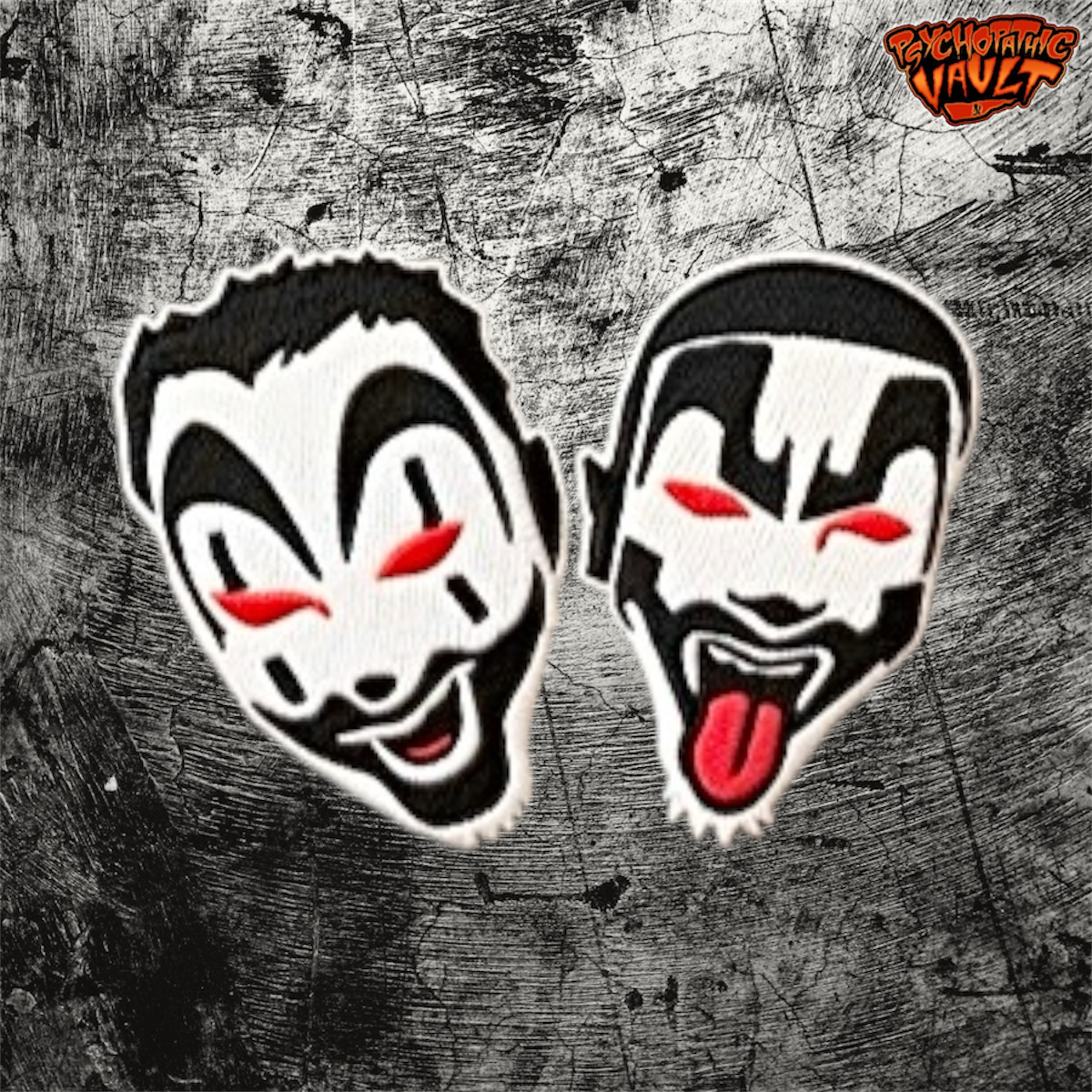 3 Inch Tall ICP Faces Sew On Patch
