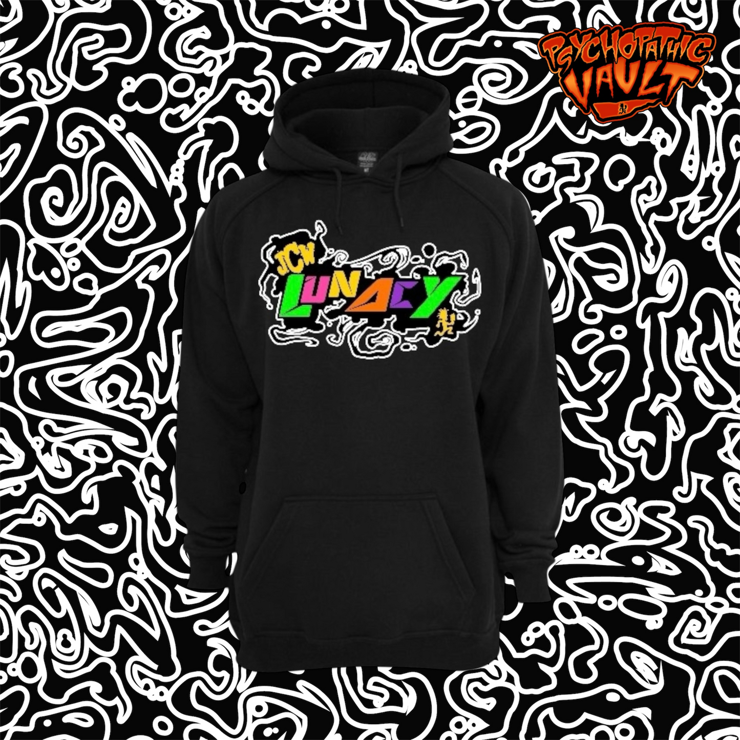 Black JCW Lunacy Embroidered Hoodie