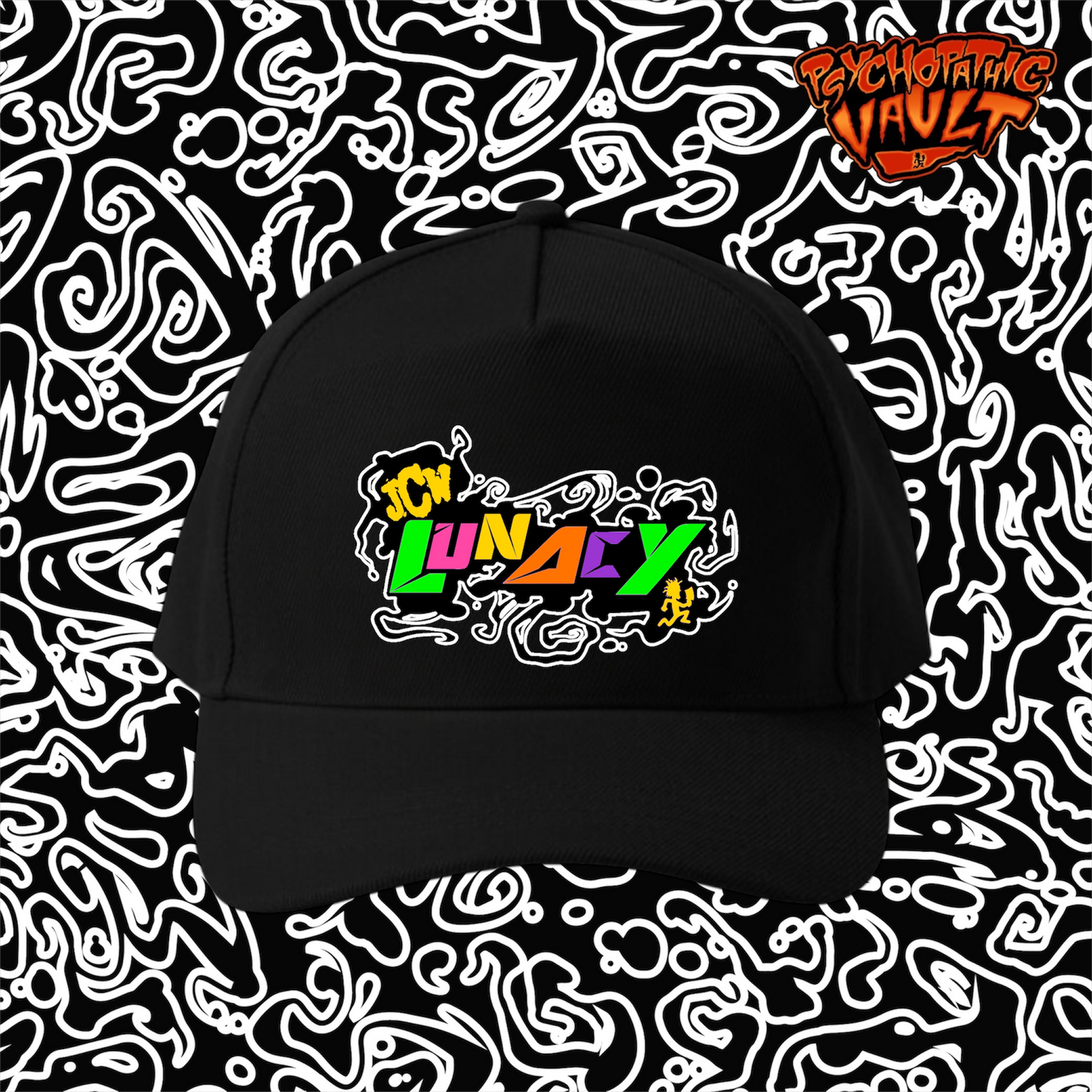 Black JCW Lunacy Flexfit Baseball Hat