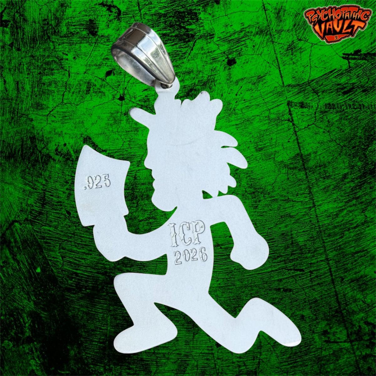 2 Inch Silver 420 Hatchetman Charm