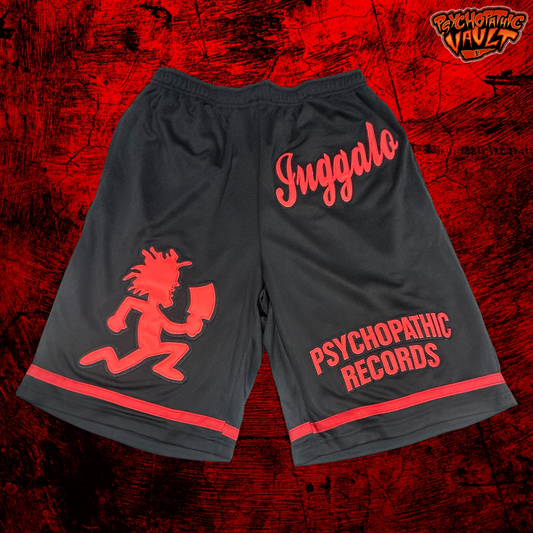 Black & Red Only Juggalo Basketball Shorts