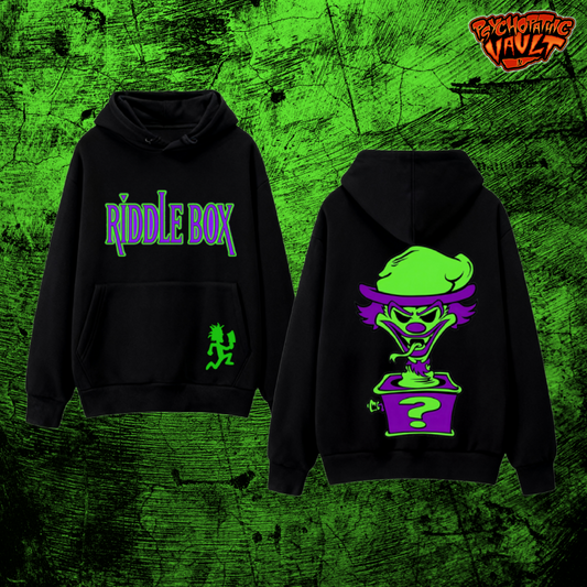 Riddle Box Embroidered Pull Over Hoodie