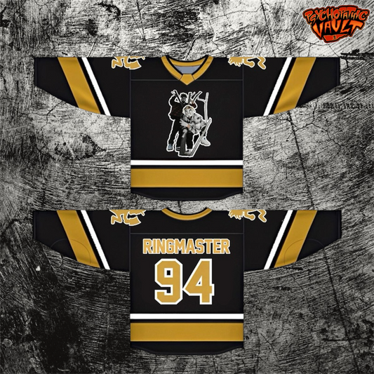 Ringmaster Era Black/Gold Hockey Jersey