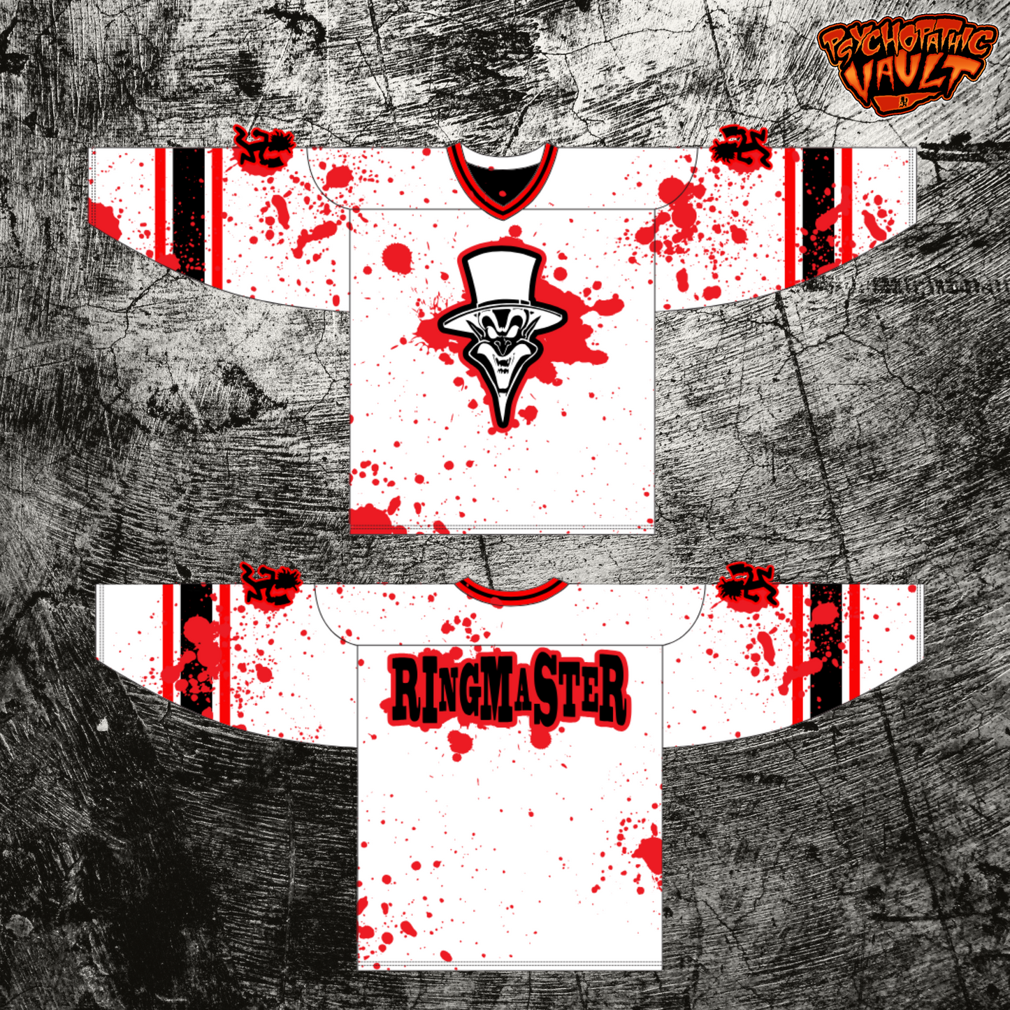 Ringmaster Blood Splatter Hockey Jersey