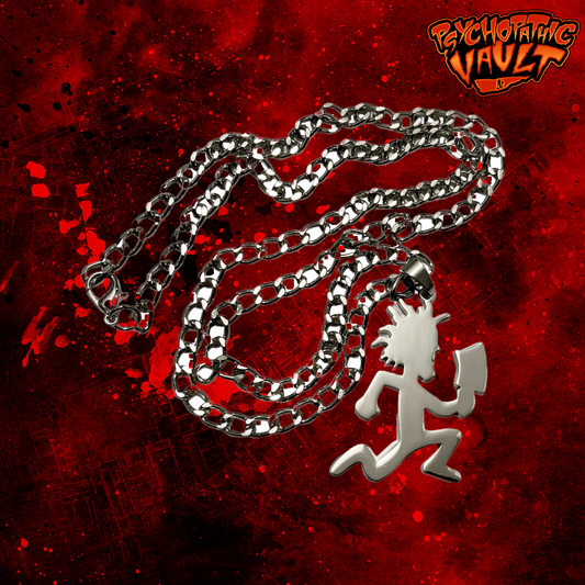 Silver Toned Hatchetman Charm & Chain