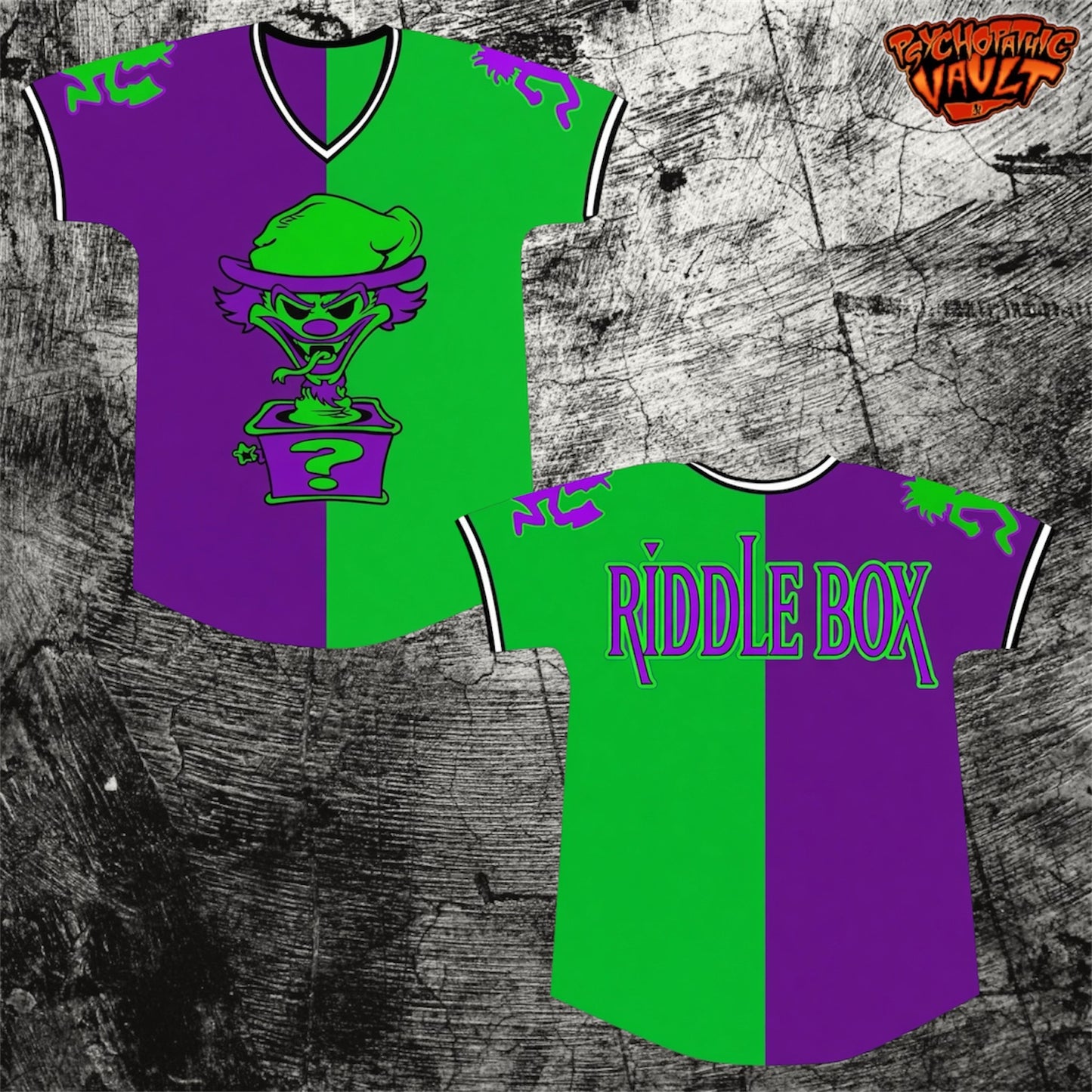 Riddle Box Split Color Football Jersey