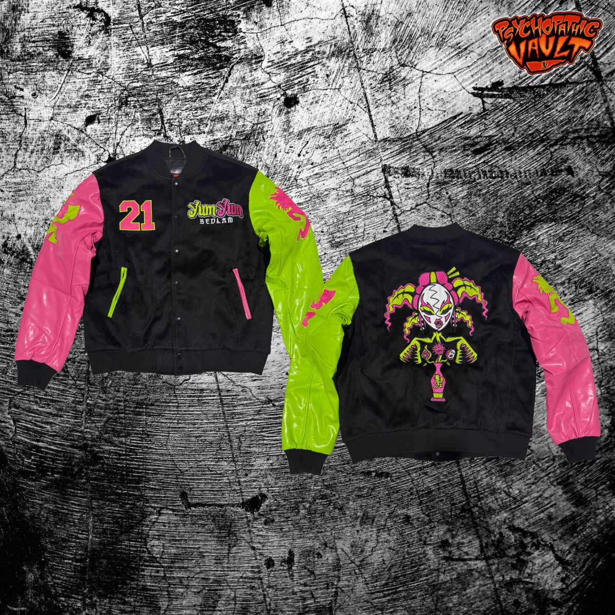 Yum Yum Bedlam Varsity Jacket