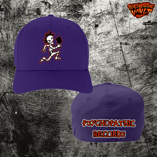 Purple Skeleton Hatchetman Hallowicked Flex Fit Baseball Hat (Copy)