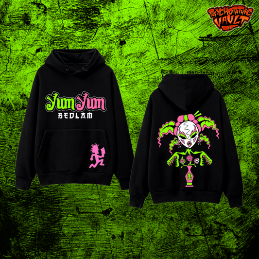 Yum Yum Bedlam Embroidered Pull Over Hoodie