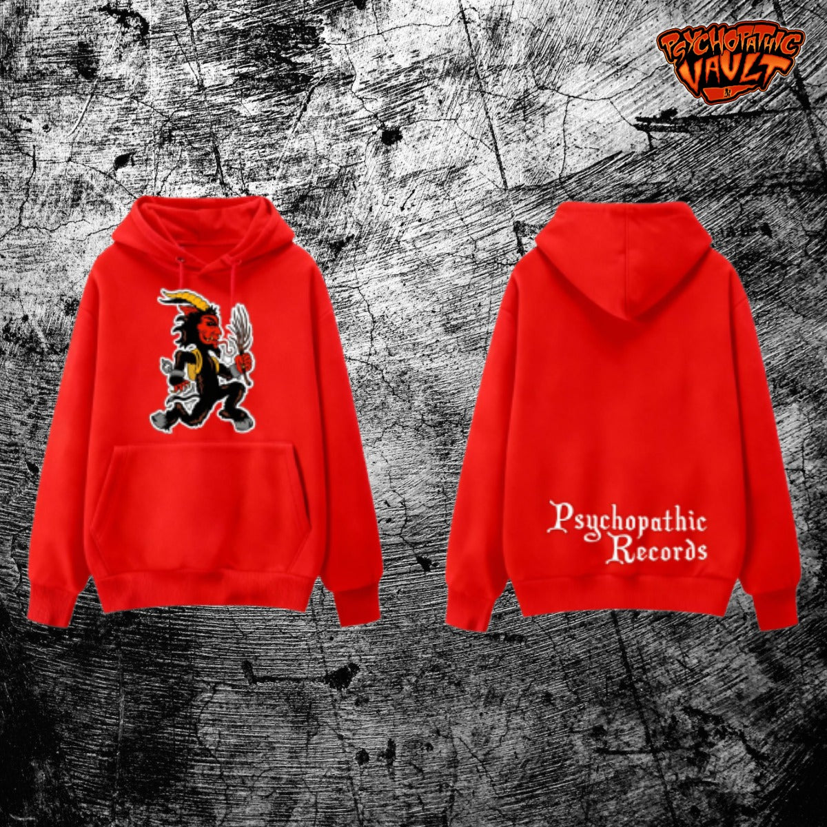 Krampus Hatchetman Embroidered Hoodie