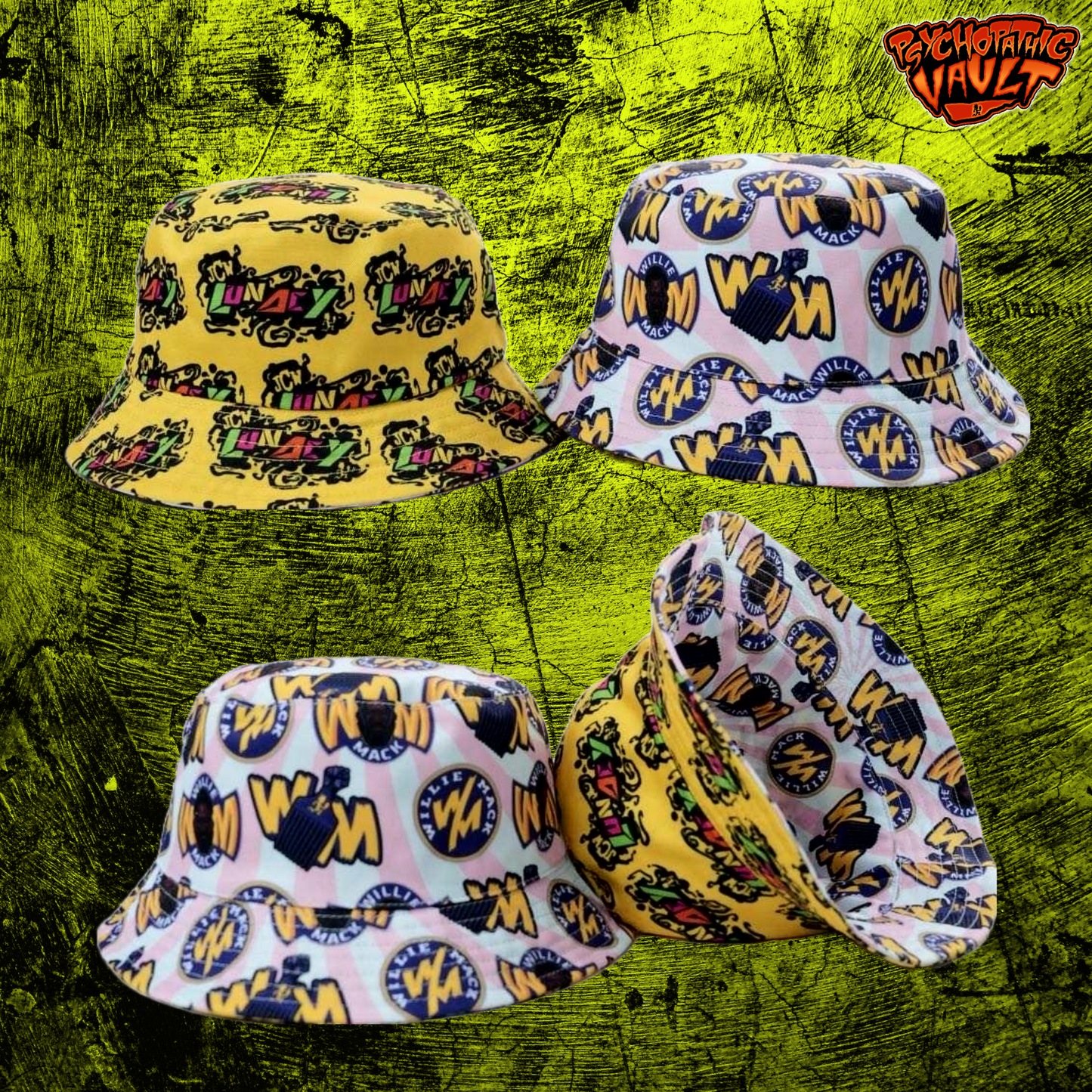 JCW Lunacy / Willie Mack Reversable Bucket Hat