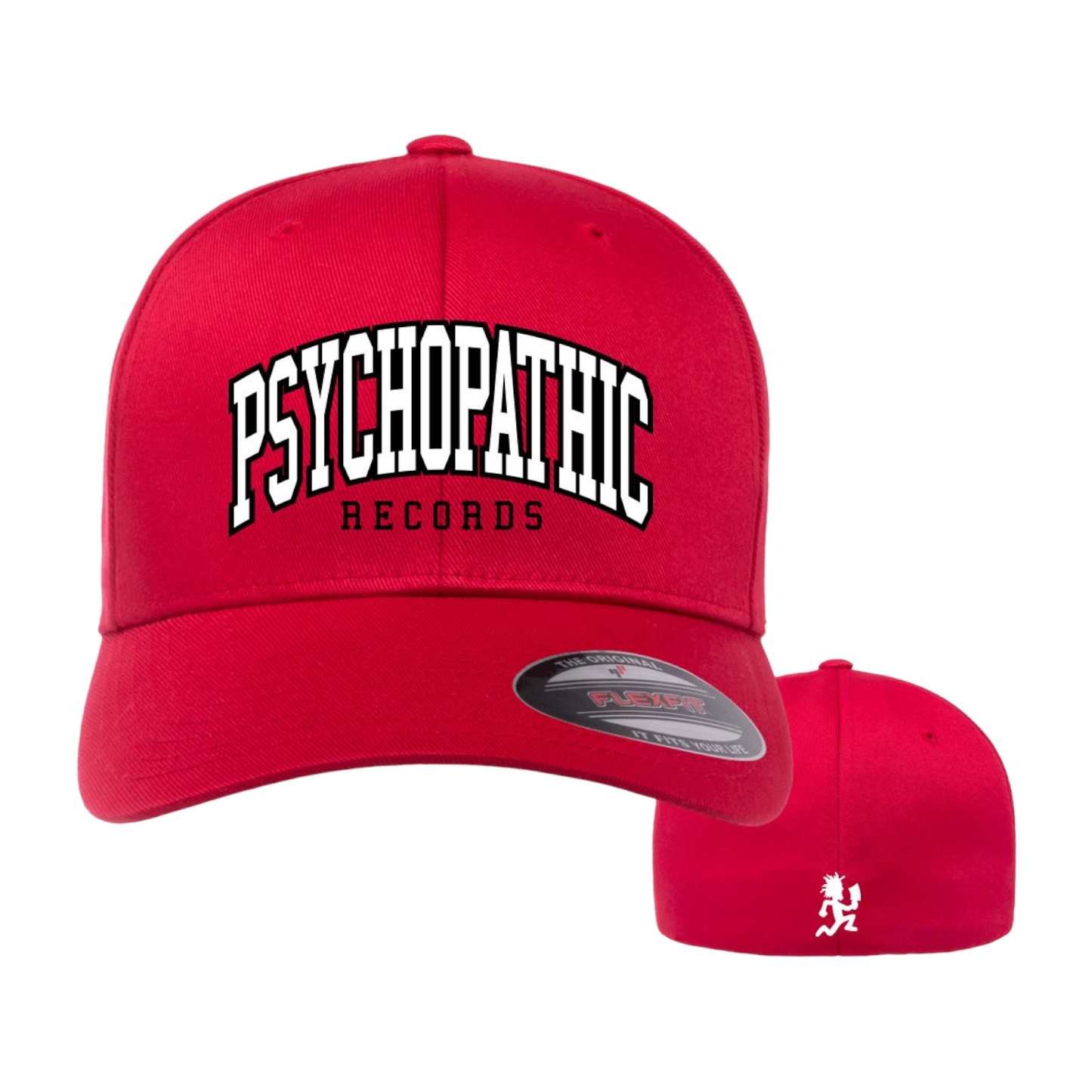 Red Psychopathic Flex Fit Baseball Hat