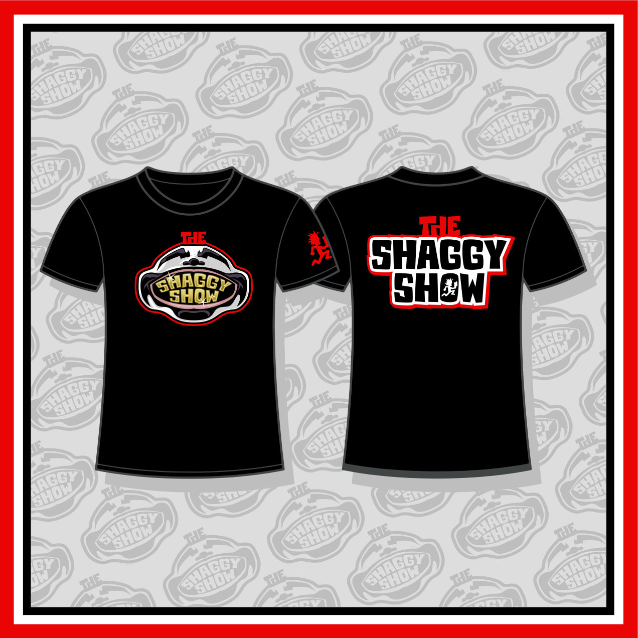 Shaggy Show Logo Black T-Shirt